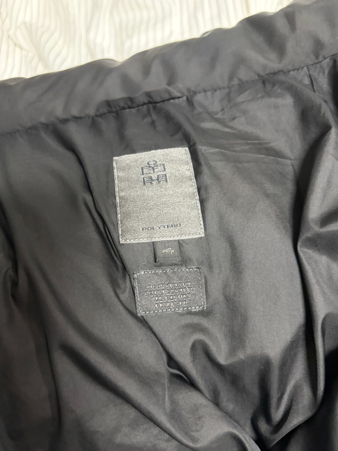 폴리테루 유즈드 스냅다운 푸퍼 블랙 상품이미지3