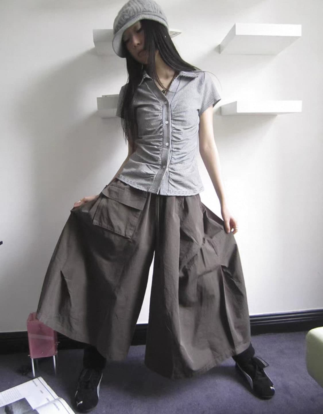 ang project 앙프로젝트 빈티지 치마바지 상품이미지1