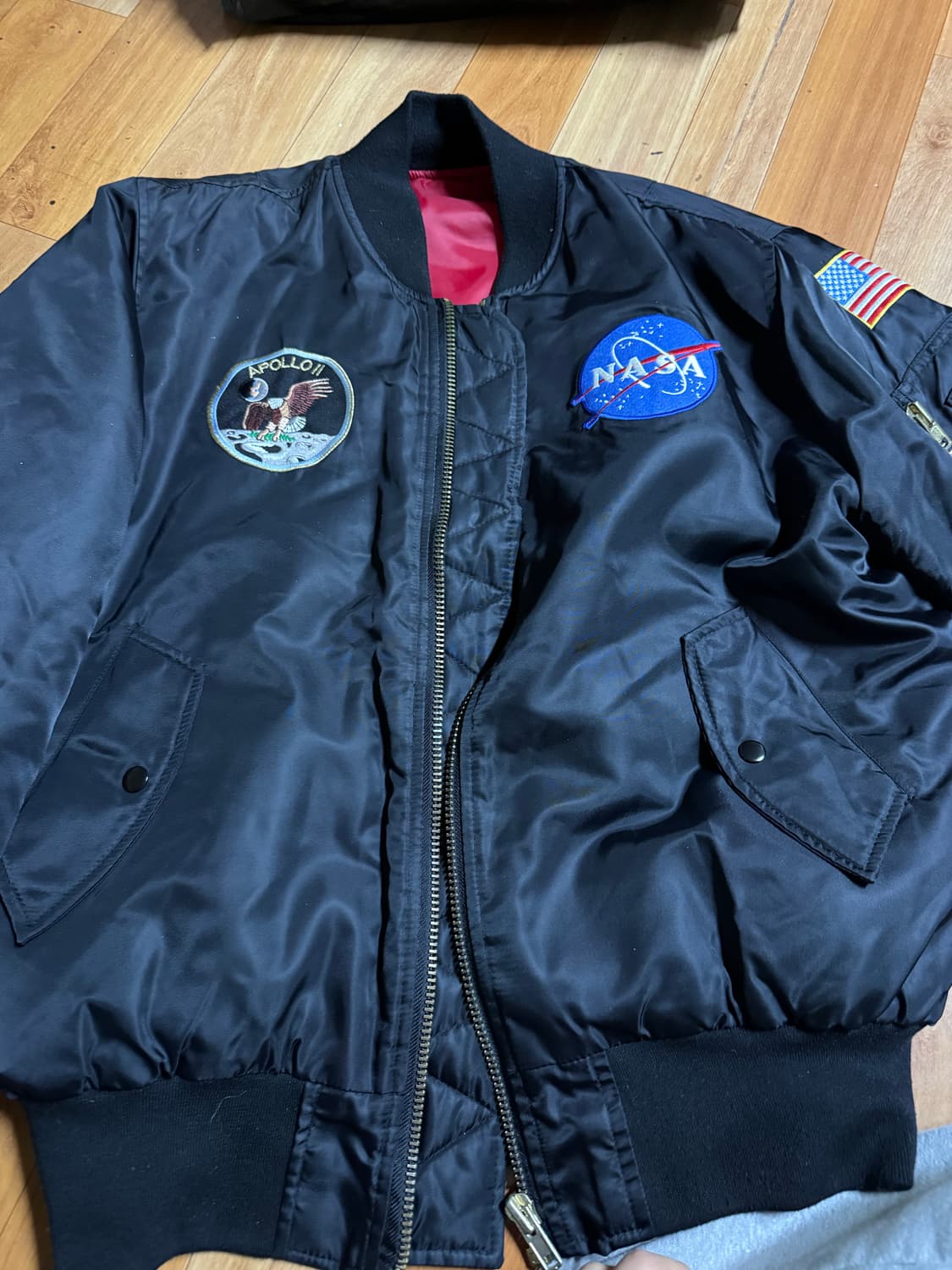 알로 빈티지 블랙 MA-1플라이트 항공점퍼 상품이미지1