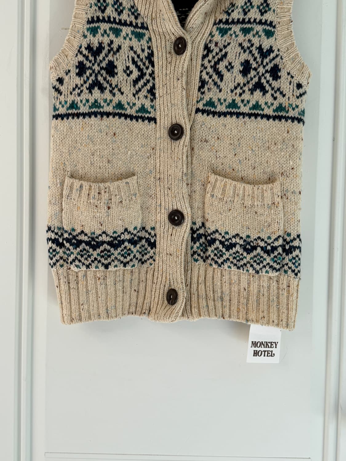 일본빈티지 노르딕 울 베스트 상품이미지7