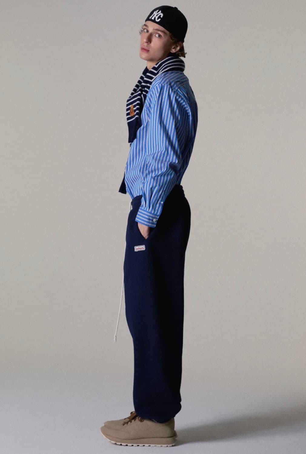(라지)노앙 NOHANT Mixed Stripe Shirt Stripe 상품이미지4