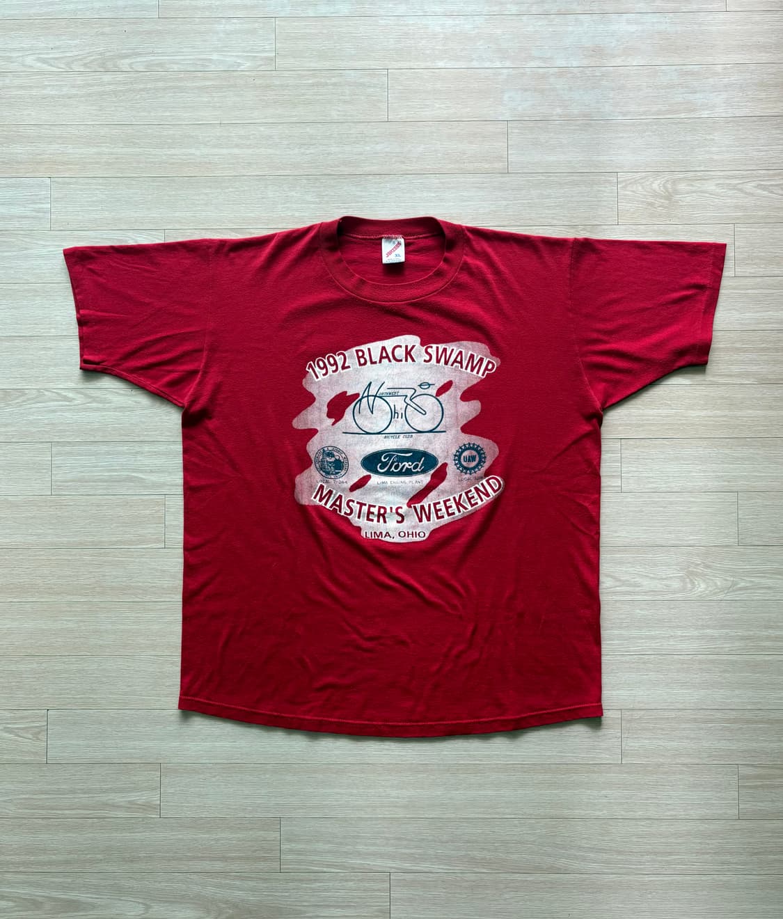 (XL) 90s JERZEES Ford 반팔 티셔츠 레드 상품이미지1
