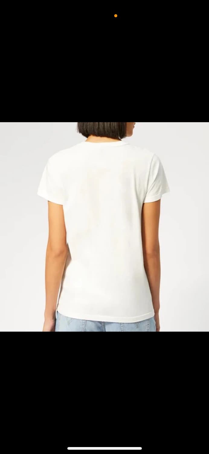 메종키츠네 핸드라이팅 티셔츠 아이보리 M 상품이미지6