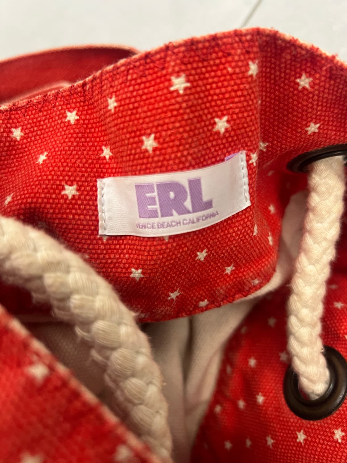 ERL 스타 캔버스 숄더 투웨이백 상품이미지8