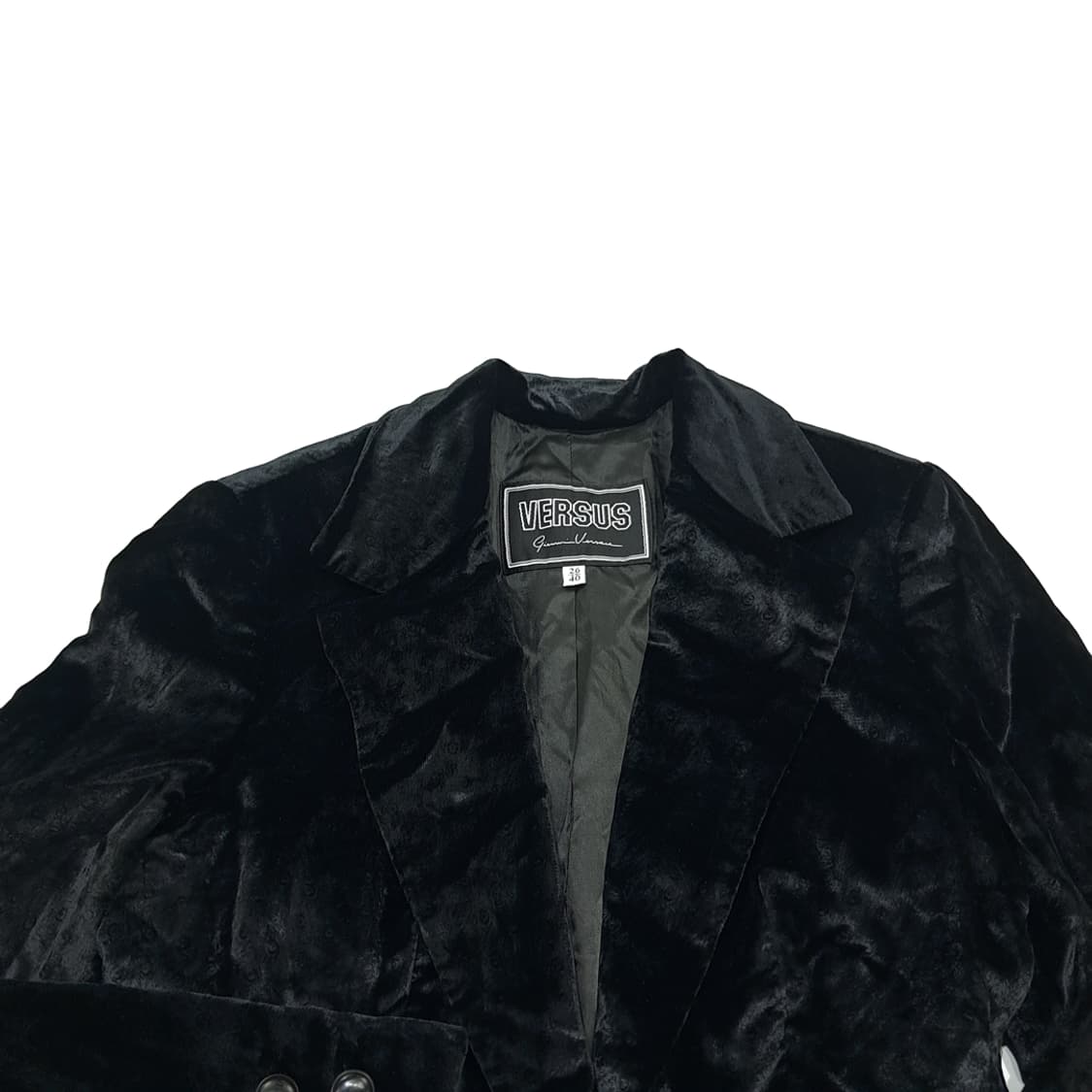 CN779 S 베르사체 VERSUS 블랙 벨벳 메두사 블레이저 자켓 상품이미지2
