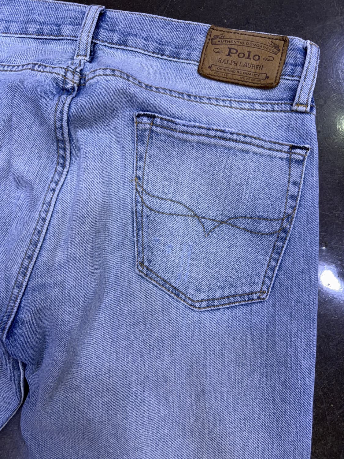 폴로 랄프로렌 설리반 슬림핏 연청 워싱 데님팬츠 청바지 30 상품이미지8