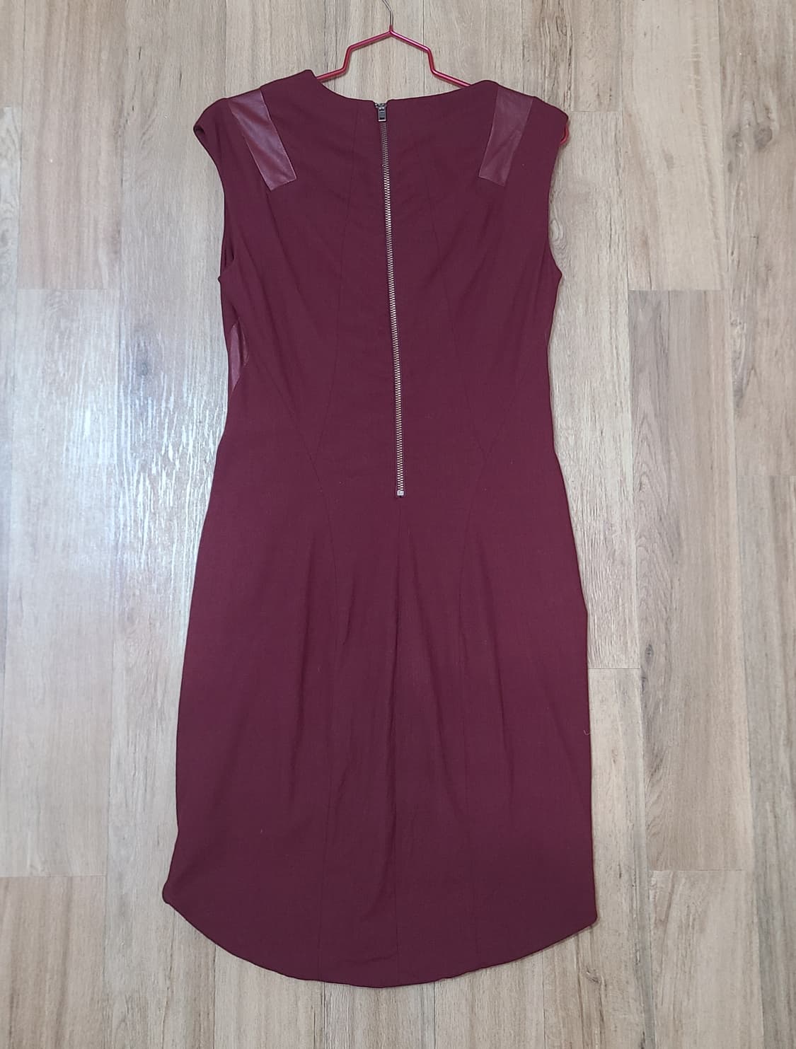 헬무트랭 비대칭 버건디 원피스 사이즈4 상품이미지4