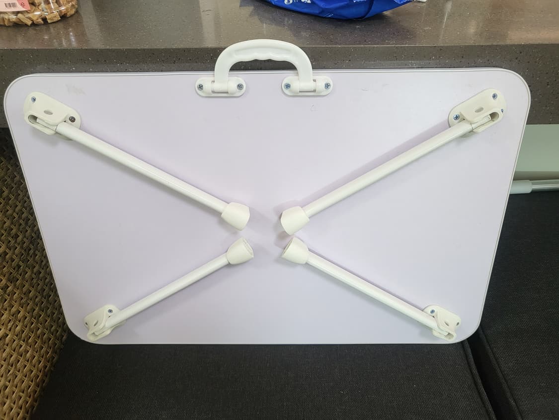 접이식 좌식 테이블 우드 패턴 상품이미지1