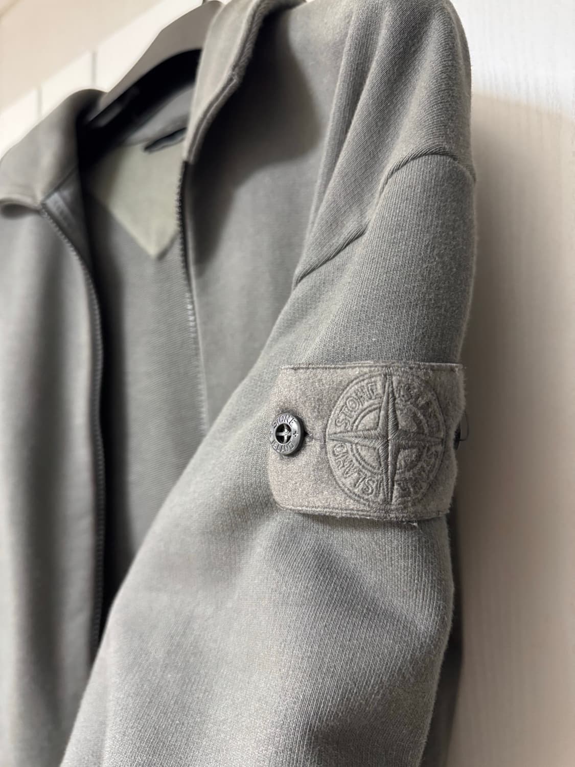 [L] 스톤아일랜드 고스트피스 코튼 저지 집업 자켓 상품이미지3