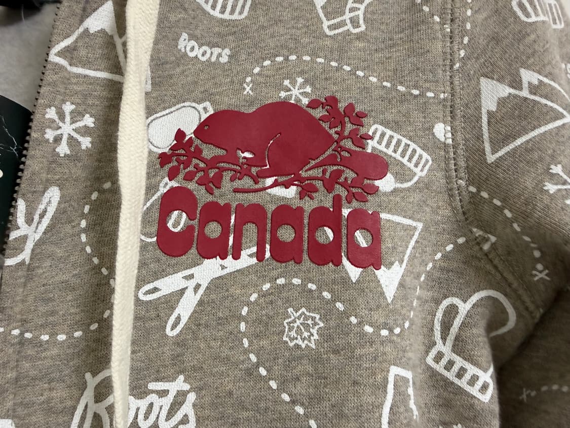 Roots 그레이색 후드 집업 재킷 상품이미지3