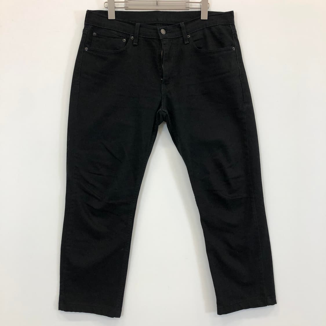 리바이스 오리지널 블랙 크롭 데님진 34 인치 상품이미지1