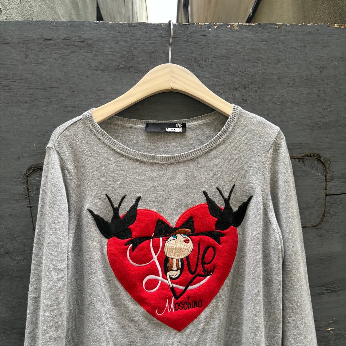 모스키노 하트 자수 니트 상품이미지6