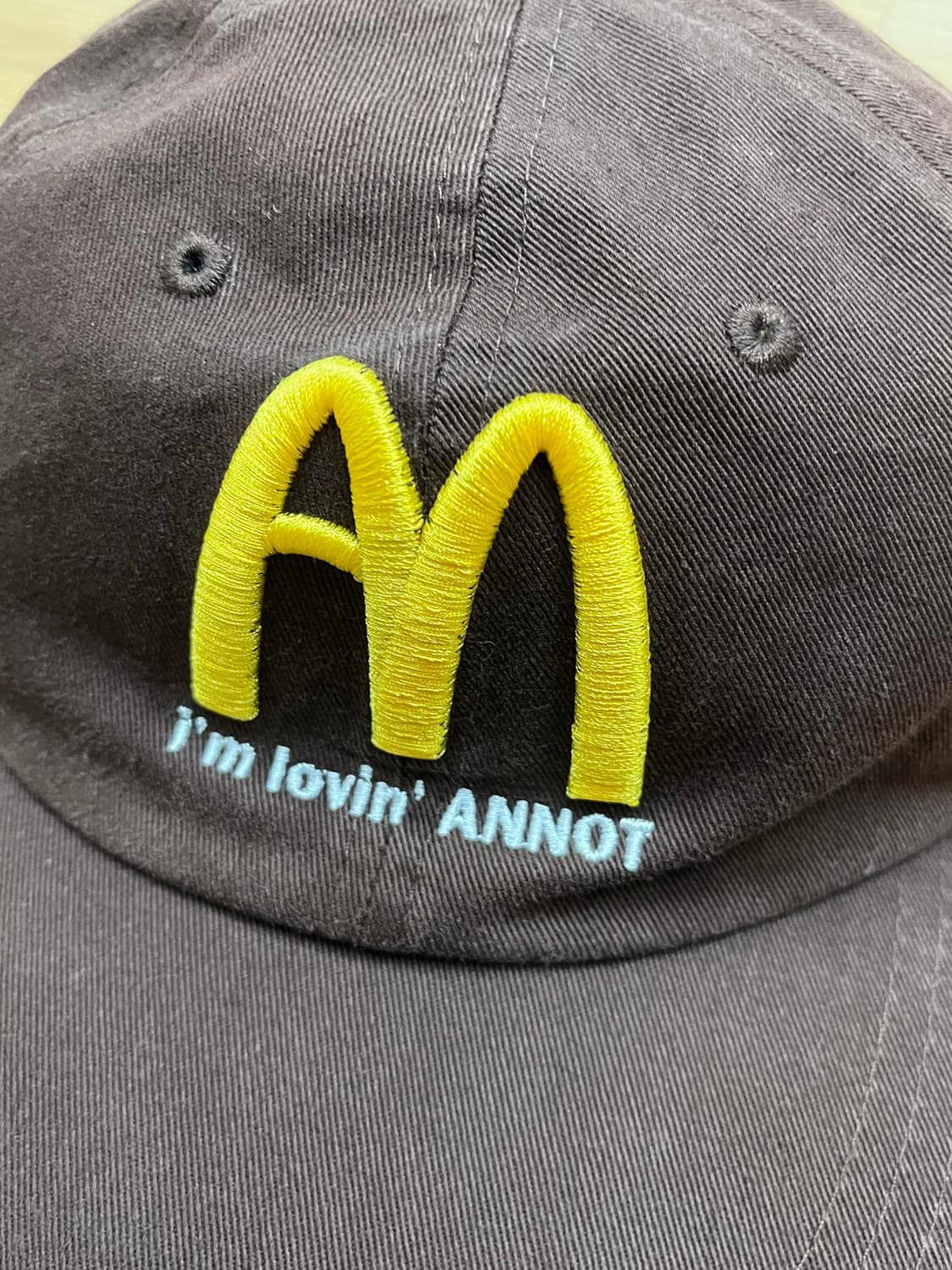 아노트 ANNOT 맥도날드 콜라보 모자 브라운 상품이미지3