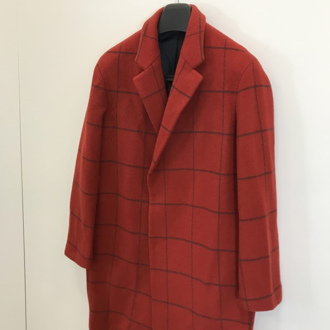 EZIO 이지오옴므 오렌지레드 체크코트 [95] 상품이미지2