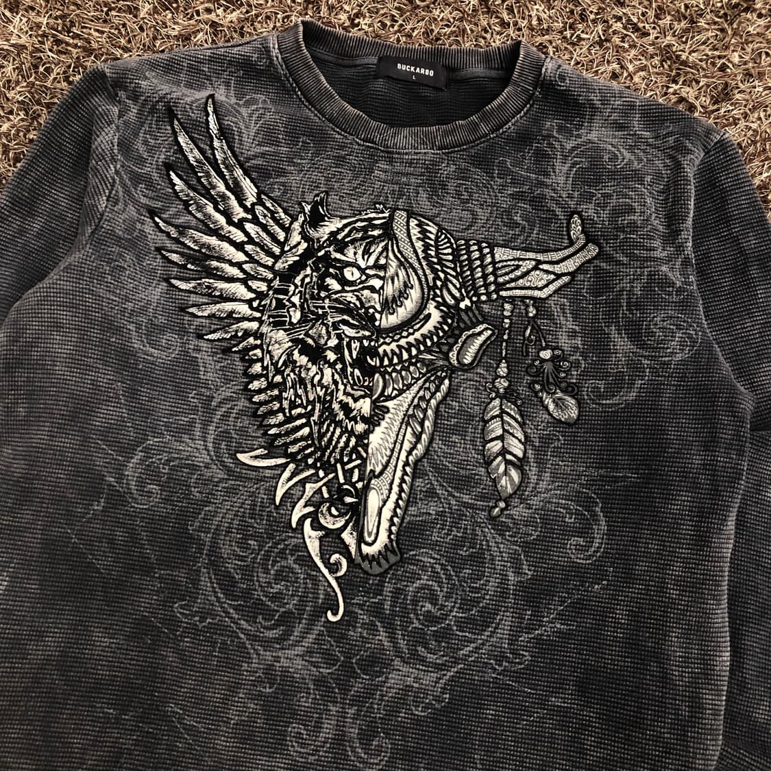 버커루 y2k 실버윙 롱슬리브 긴팔 티셔츠 상품이미지2