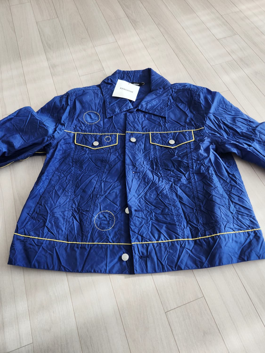 KANGHYUK 블루 에어백 숏 바람막이 상품이미지1