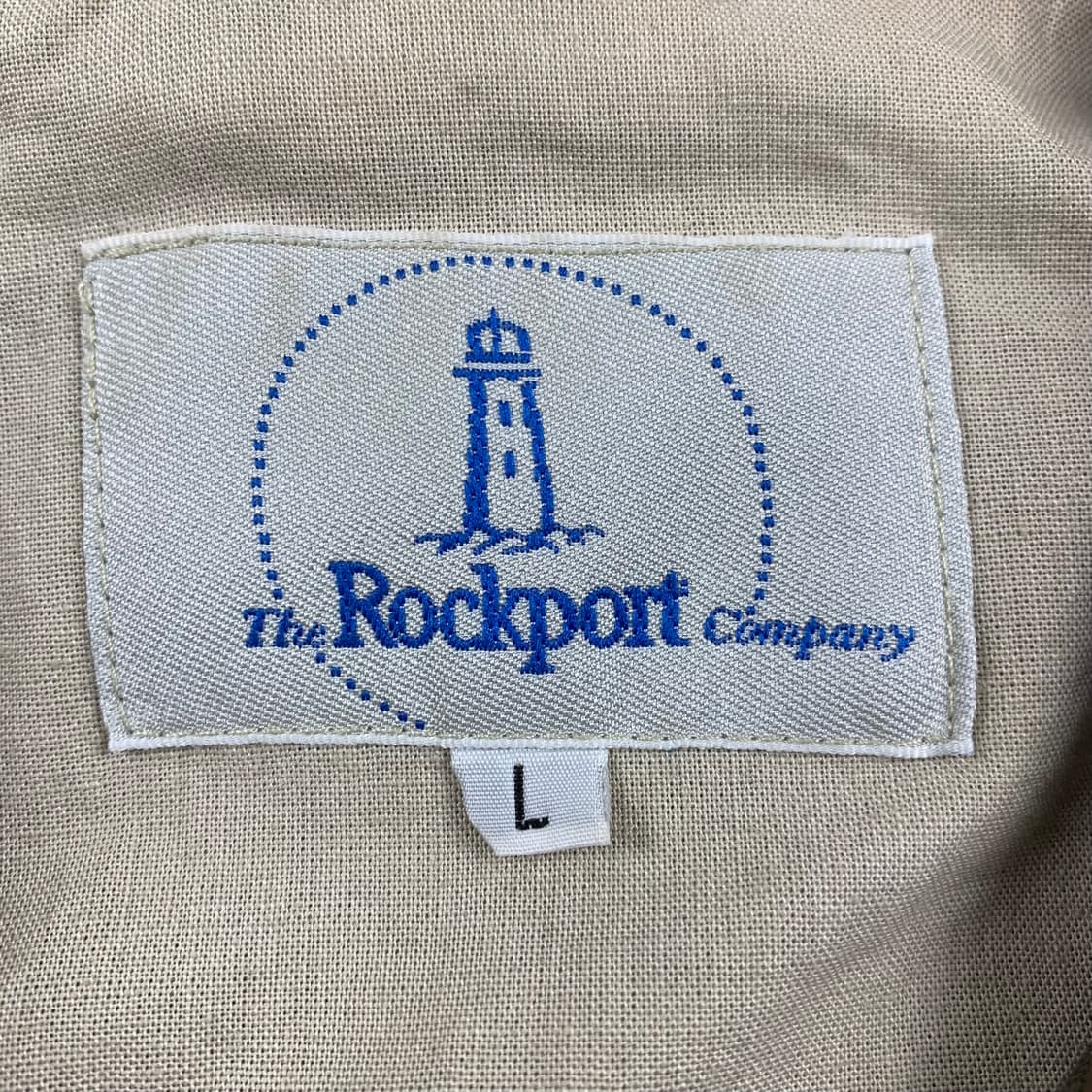 90s 락포트 자수로고 레더 칼라 빈티지 워크자켓 올리브 상품이미지7