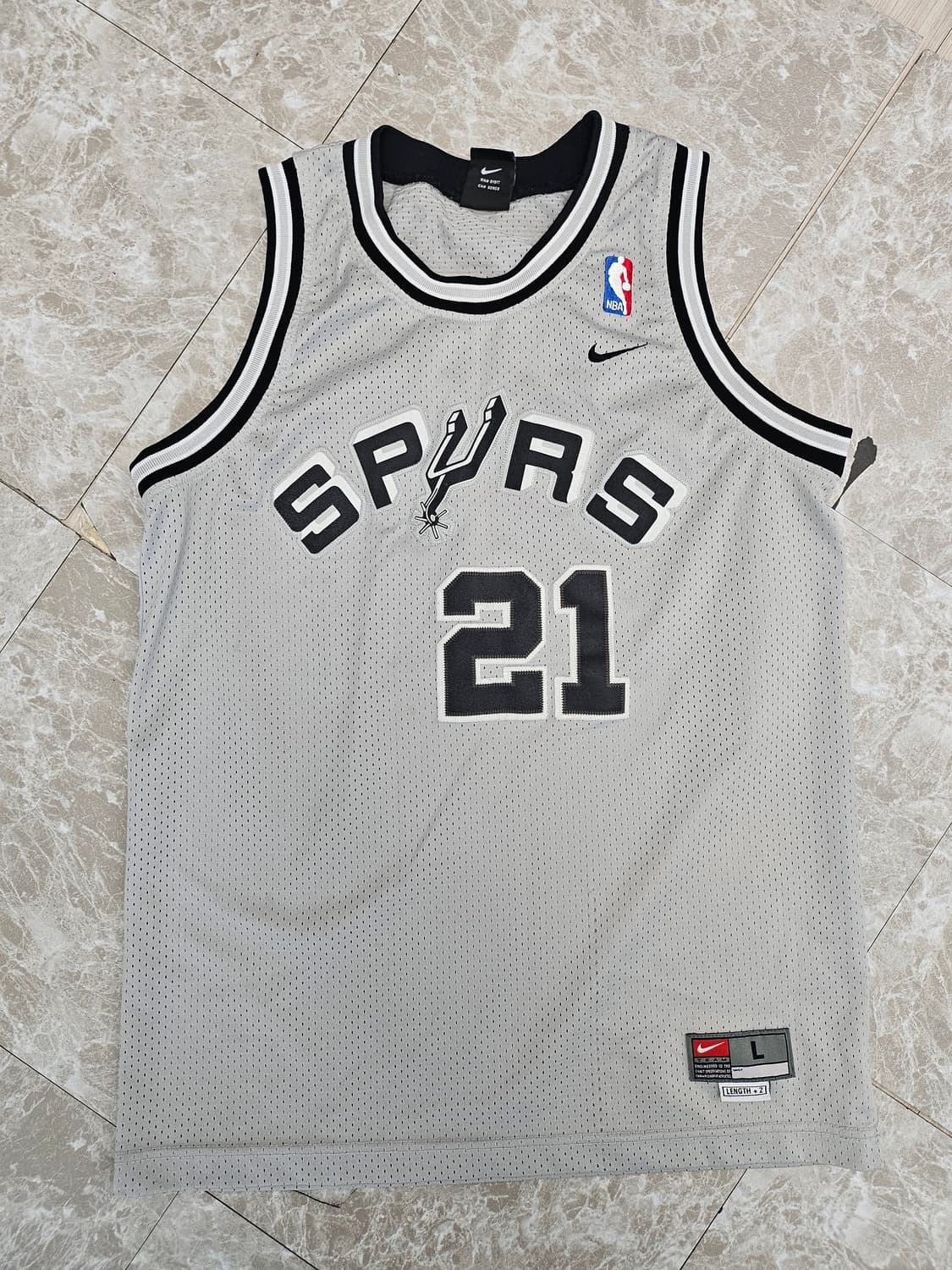나이키 샌안토니오 스퍼스 던컨 농구 유니폼 L 상품이미지1