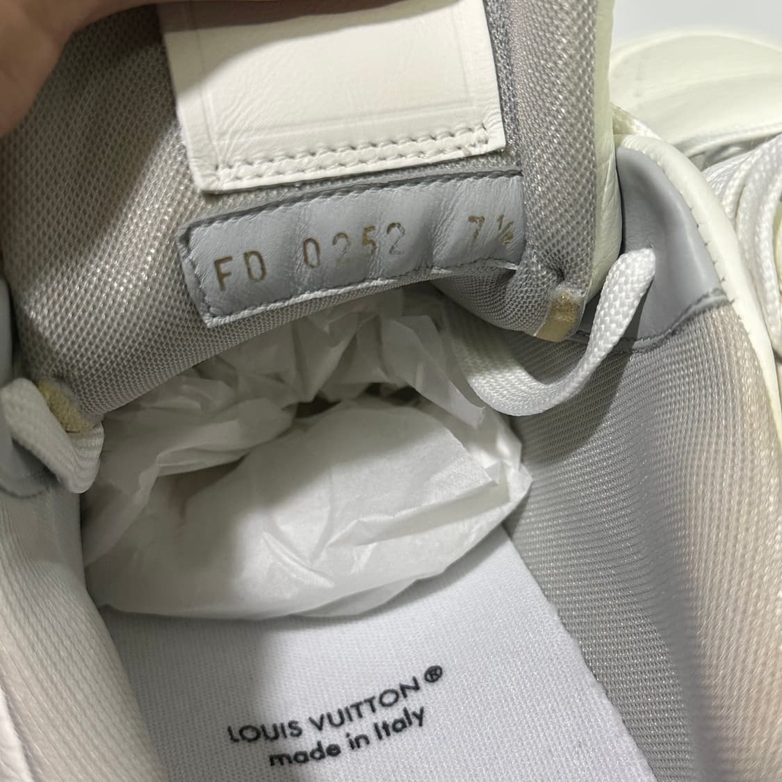 [7.5]LV레더 트레이너 스니커즈 상품이미지5