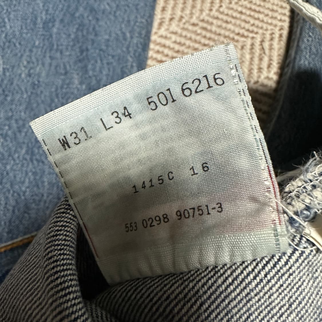 LEVI'S 501 90's usa made jeans 상품이미지6