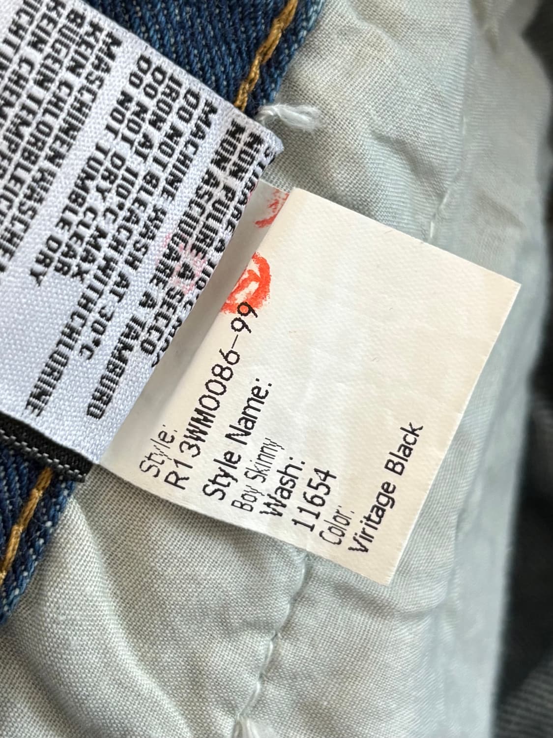 R13 알써틴 중청 컬러 디스트로이드 데님 팬츠 상품이미지7