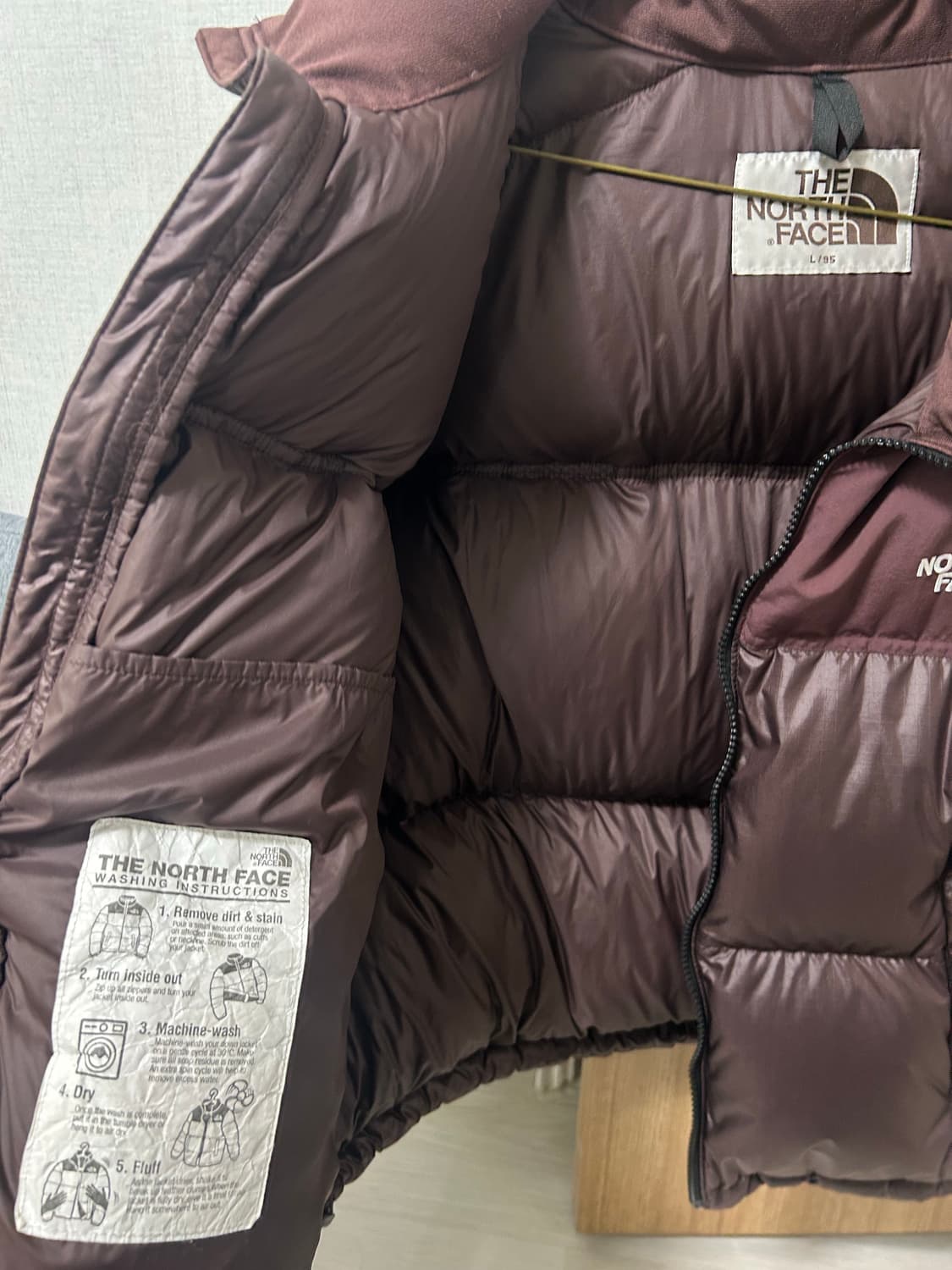 노스페이스 패딩 화이트 라벨 노벨티 눕시 다운 자켓 코코아 브라운 상품이미지4