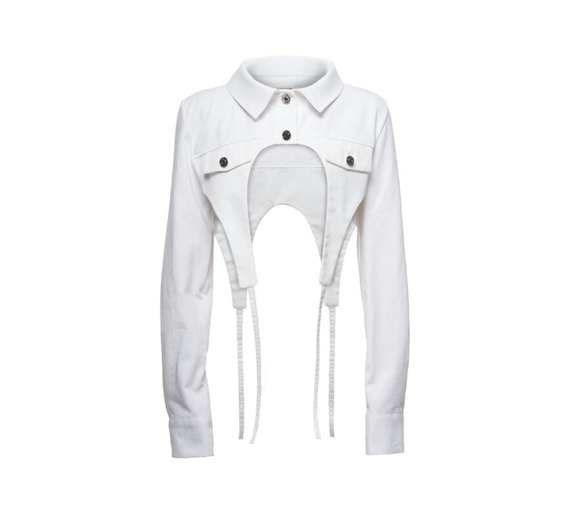 아드베스 데님 크롭자켓(화이트) 상품이미지1