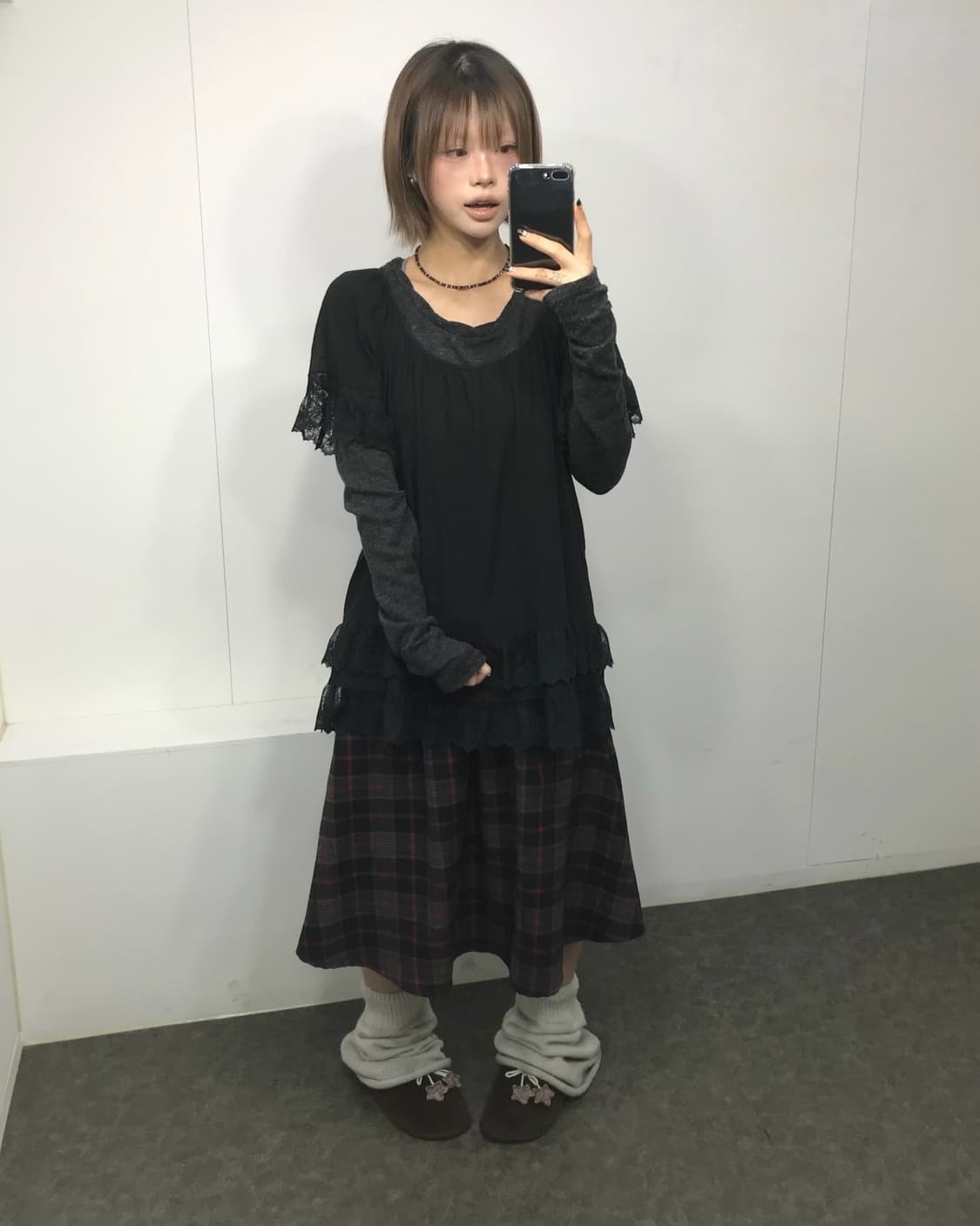 𖤐레드 포인트 모리걸 코디 set𖤐 상품이미지1