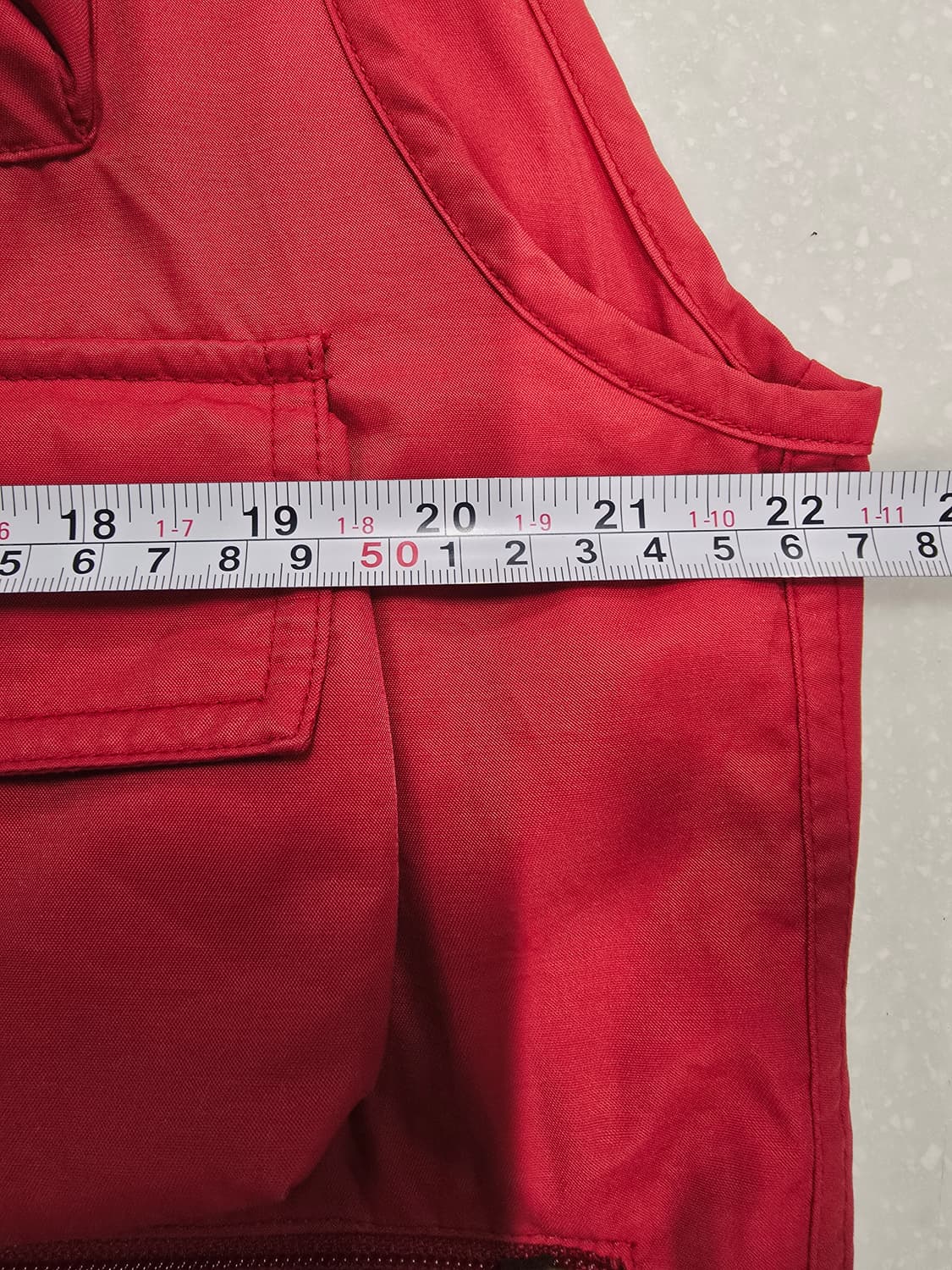 코오롱스포츠 빨간색 등산 올드조끼 상품이미지8