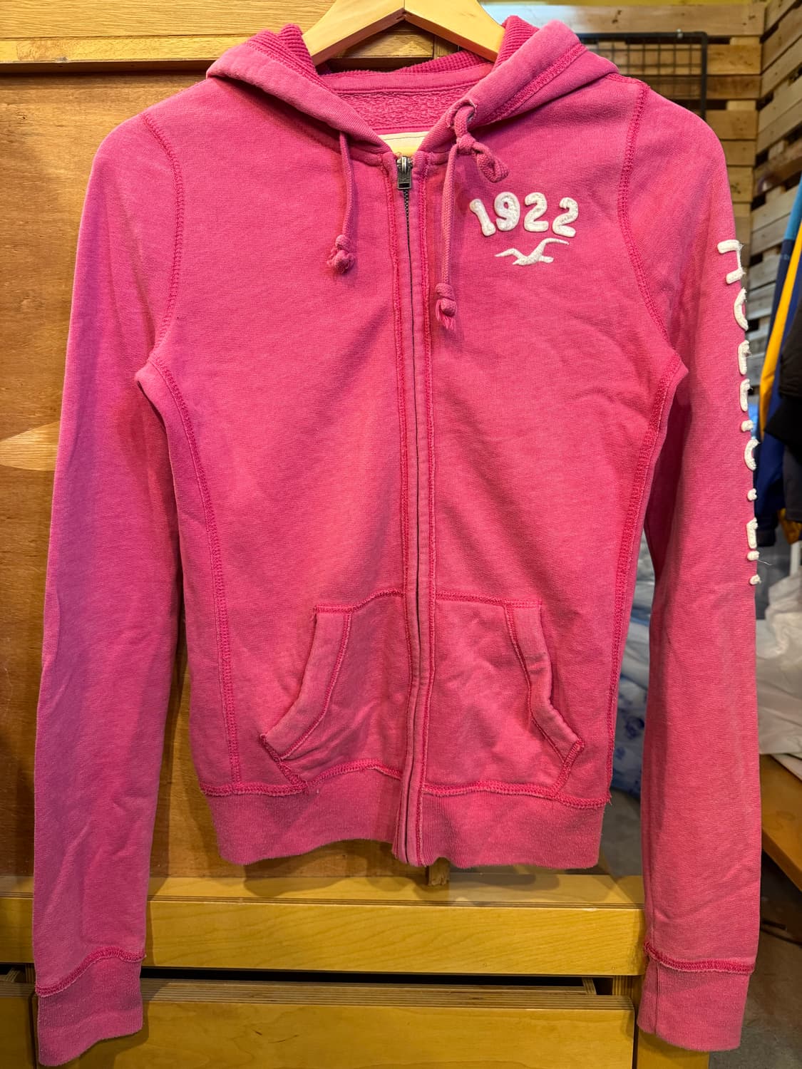 홀리스터 핑크 후드집업 상품이미지1