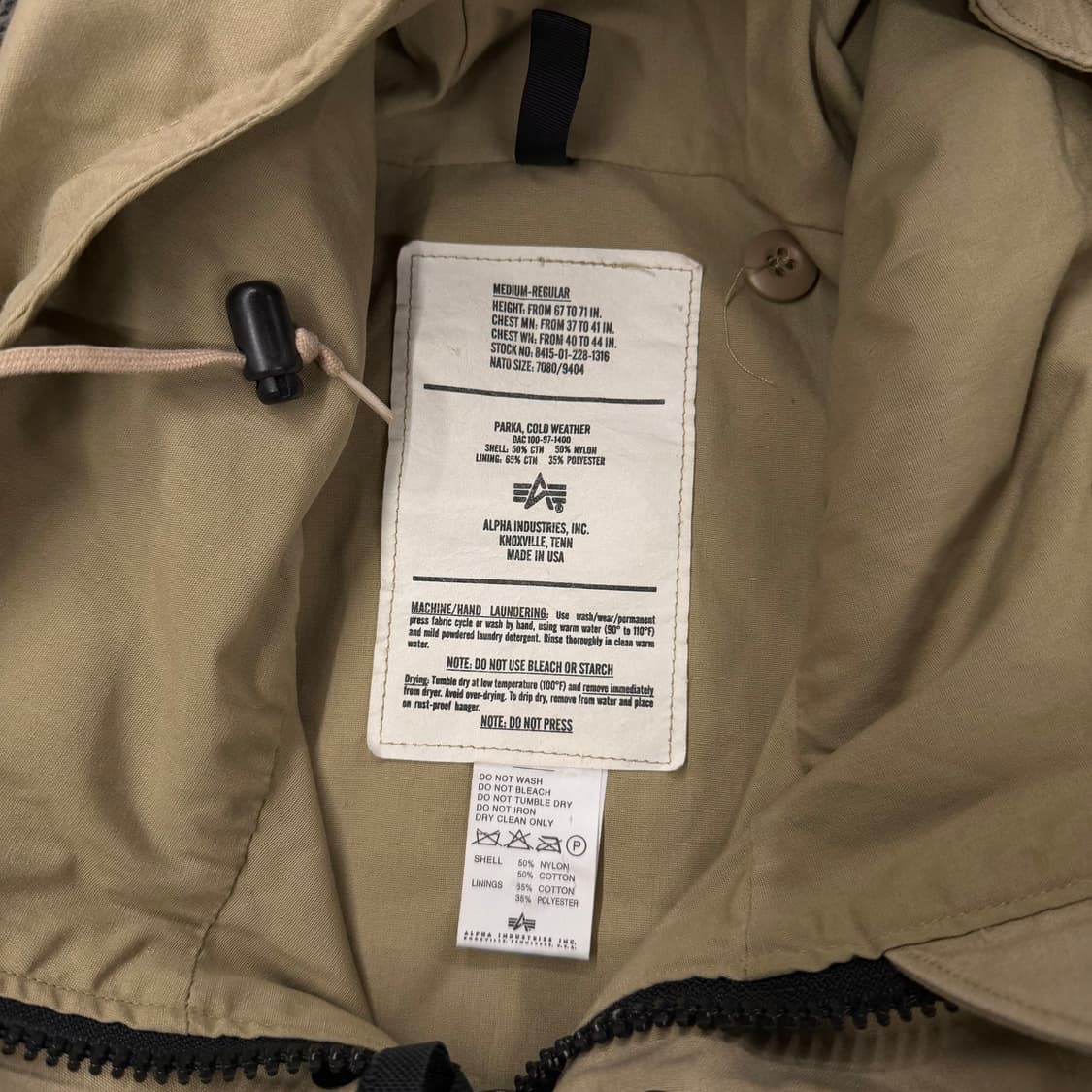[정품/M] 90s 레어 알파인더스트리 빈티지 사막 밀리터리 자켓 상품이미지5