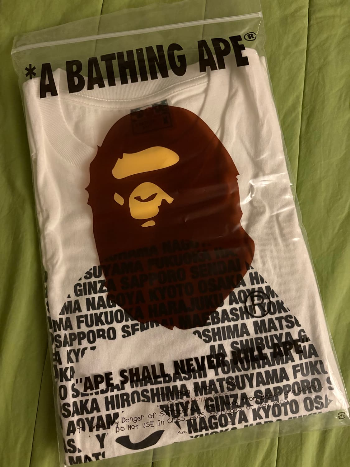 BAPE Japan Ape Head T-Shirt White 상품이미지3