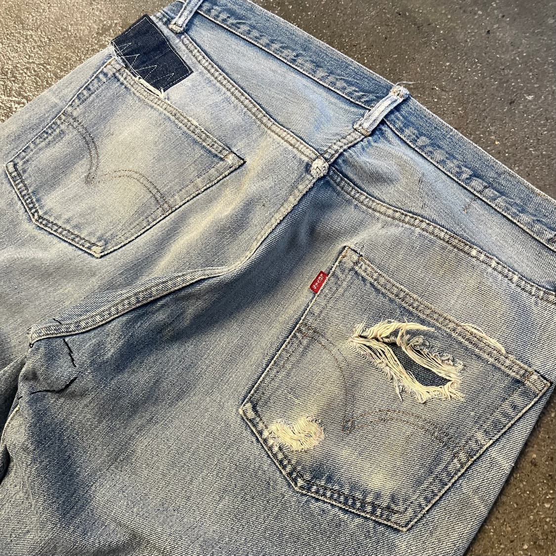 70s Levis501 66전기 셀비지 데님 (35“) 상품이미지5