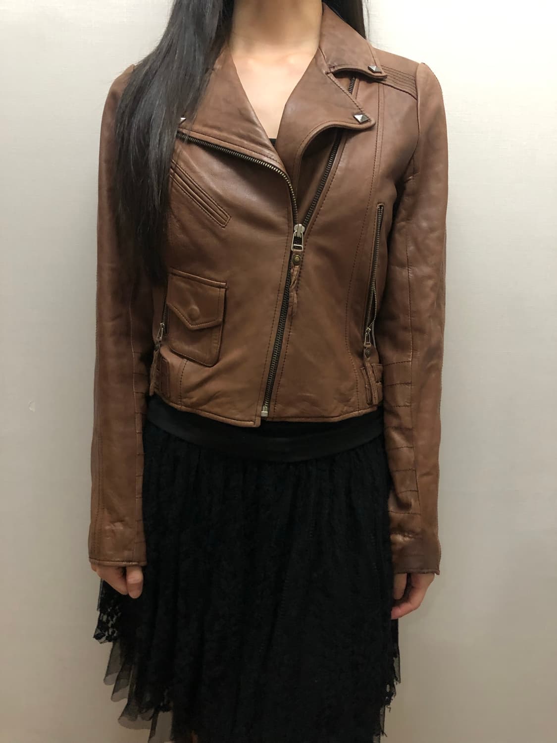 빈티지 브라운 양가죽 자켓 상품이미지8