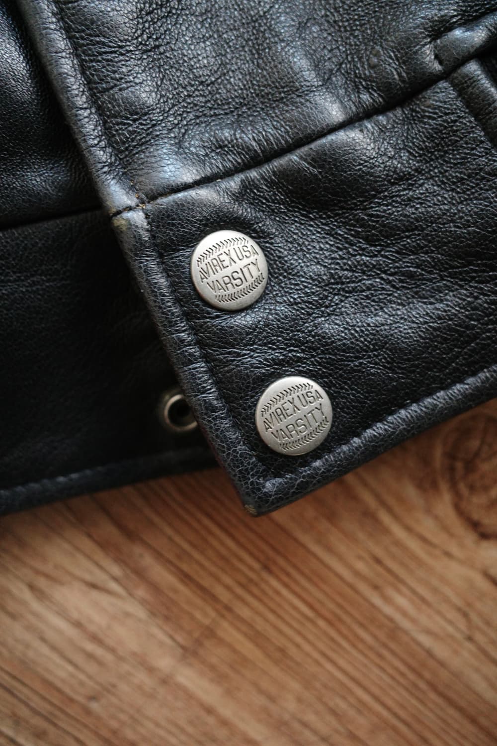 아비렉스 레더 바시티 자켓 상품이미지5