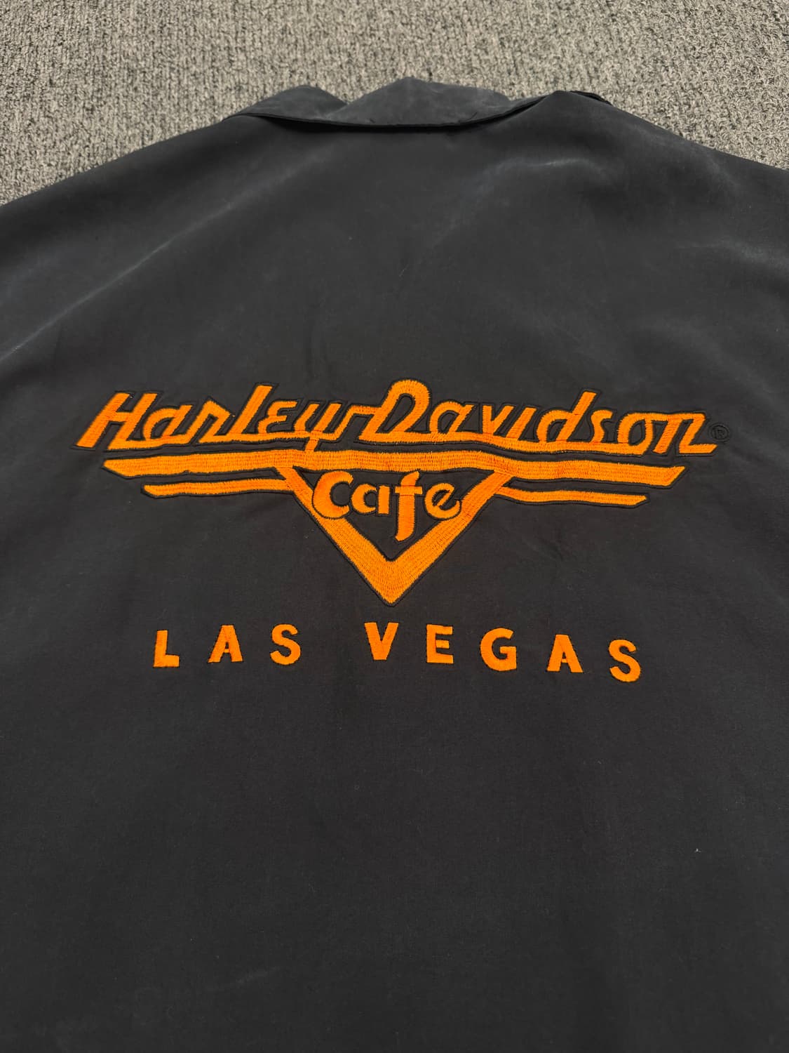 M) 할리데이비슨 빈티지 플레임 자수 반팔셔츠 상품이미지4