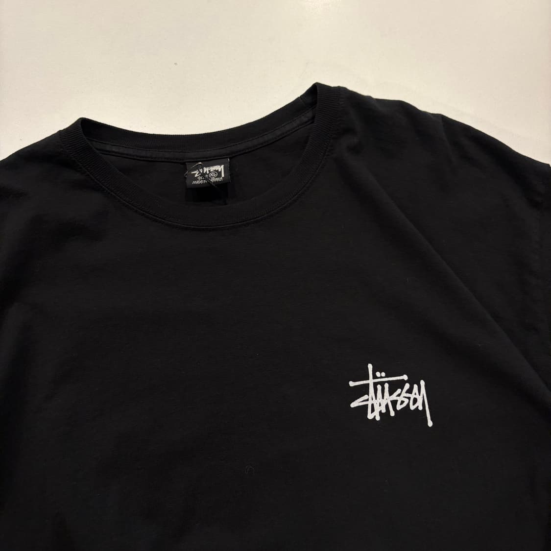 [XL] 스투시 베이직 빅로고 긴팔 티셔츠 롱슬리브 블랙 C872 상품이미지3