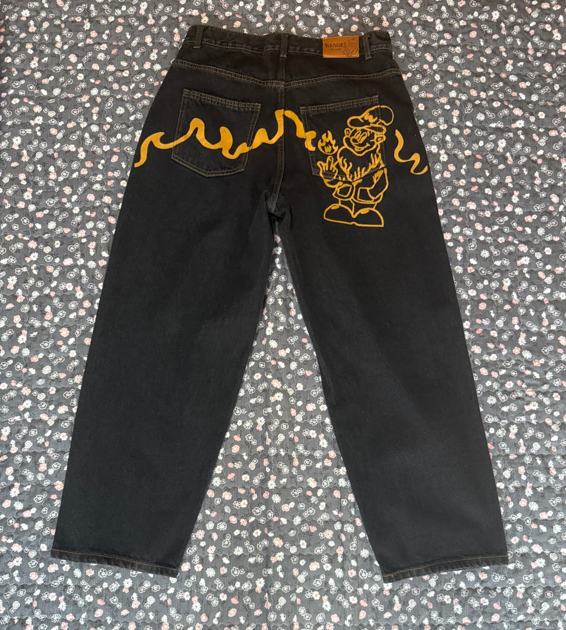 위캔더스 드워프 데님 팬츠 블랙 상품이미지6