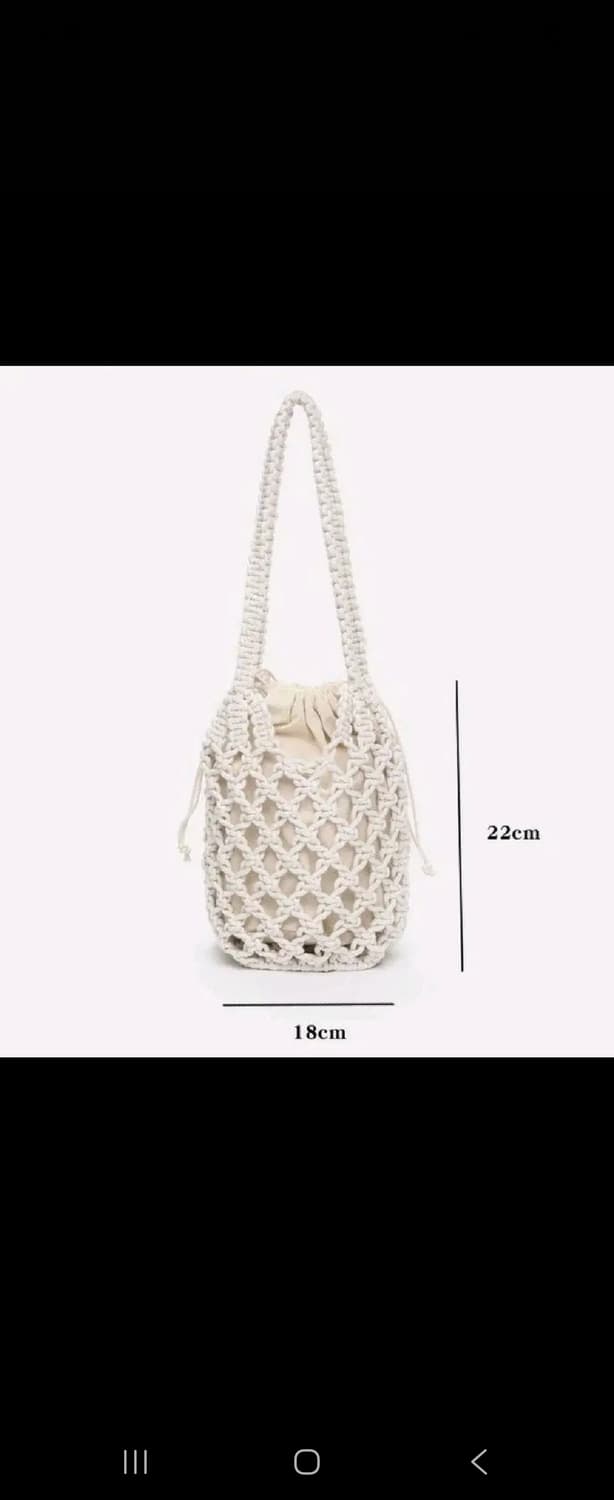 그물 니트백 숄더백 여름 베이지 상품이미지4