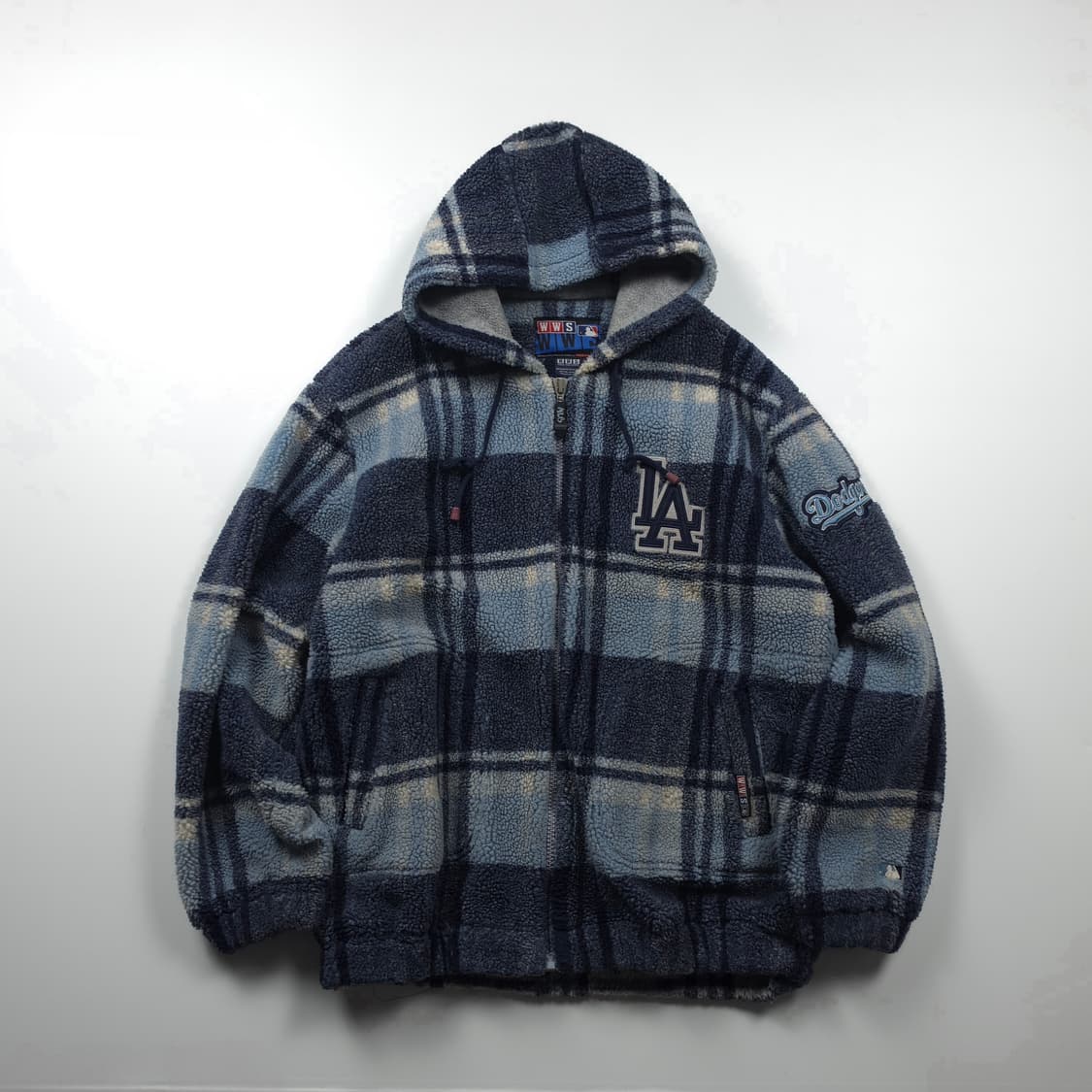 MLB La 다저스 빅로고 올드스쿨 쉐르파 플리스 자켓 (XL) 상품이미지1