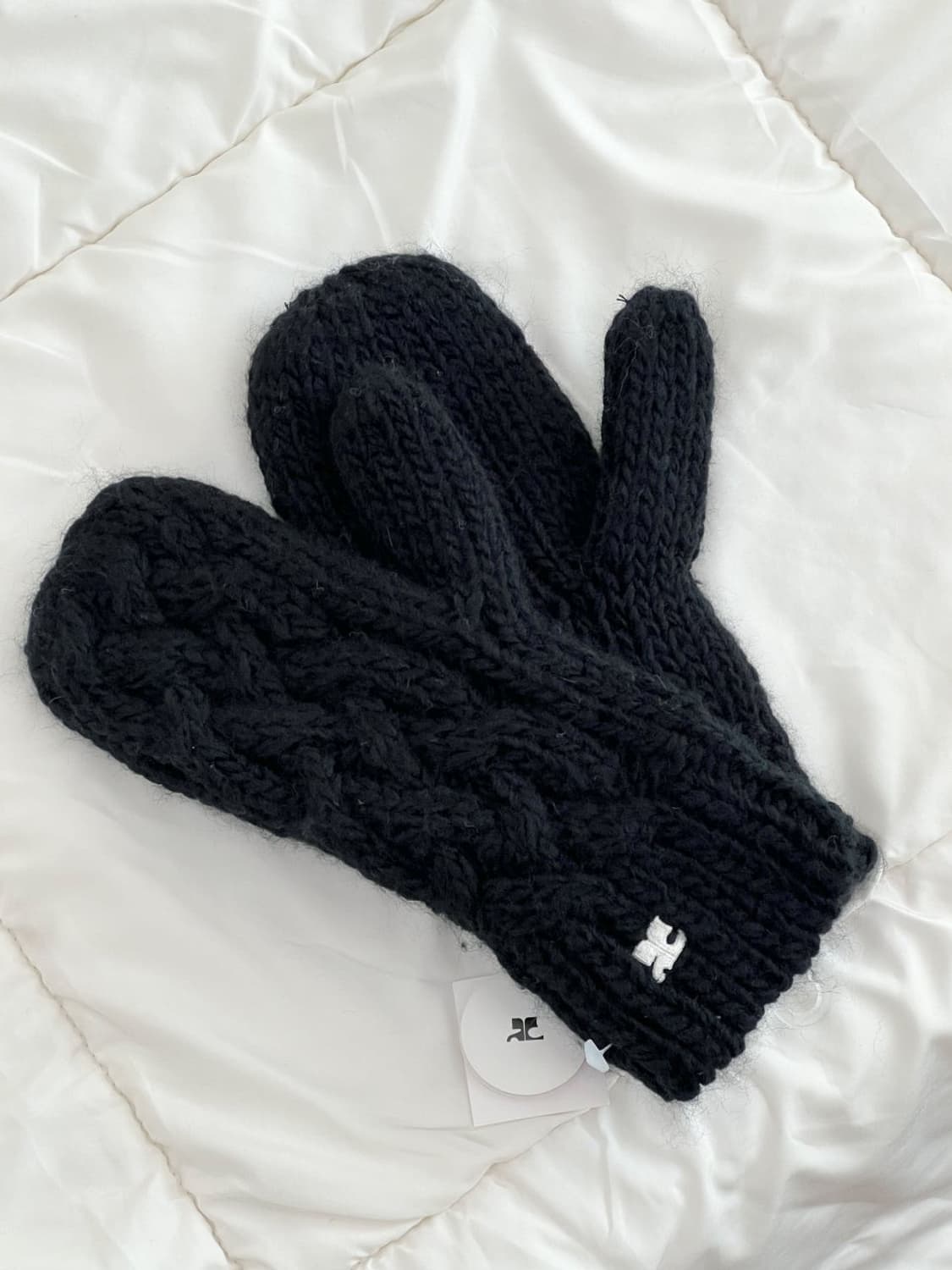 [새상품] courreges / 꾸레쥬 블랙 벙어리 장갑  상품이미지8