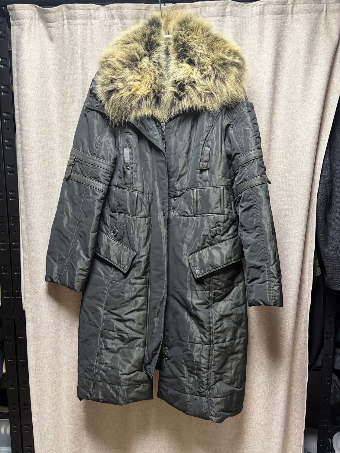 퍼 패딩 코트 상품이미지1