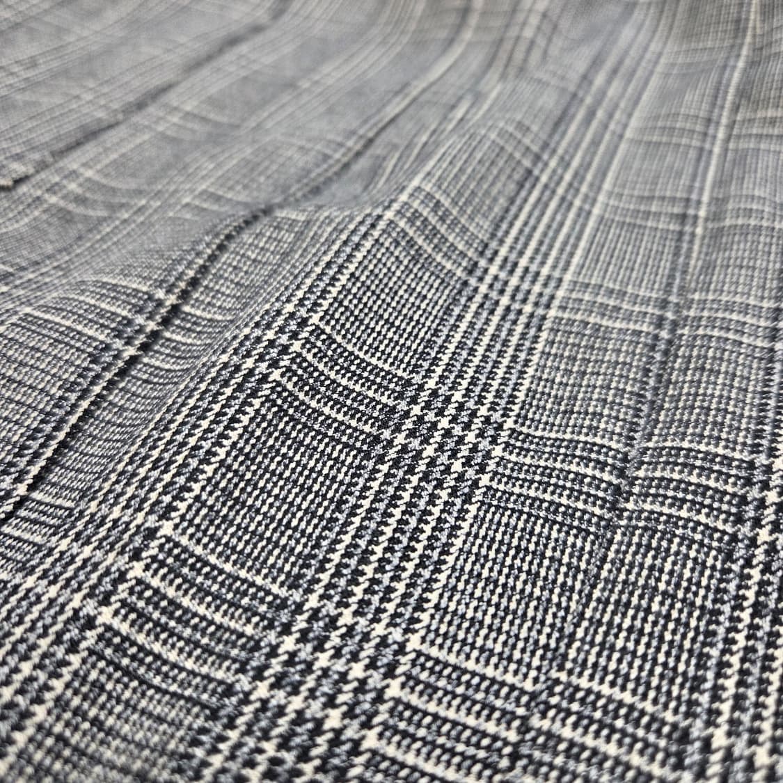 글렌 체크 슬릿 머메이드 롱 스커트 상품이미지2