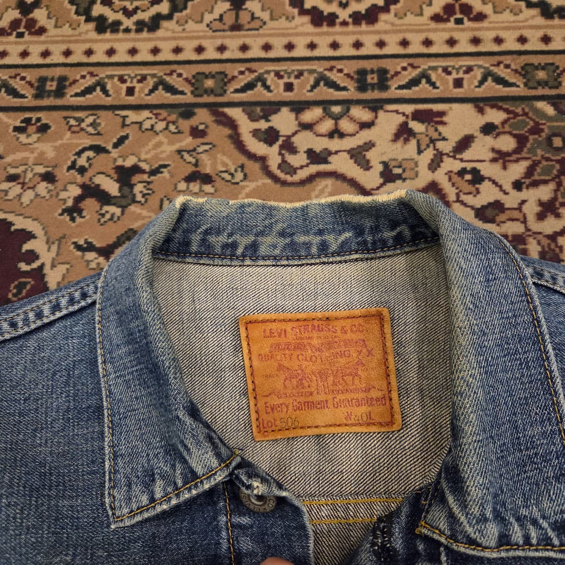 90s 리바이스 lvc 1세대 데님자켓 40 사이즈 71506 타입원 상품이미지6