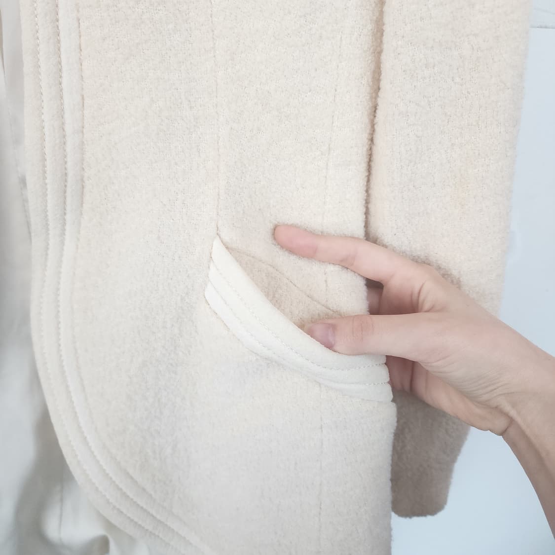 미샤 아이보리 트위드 자켓 상품이미지5