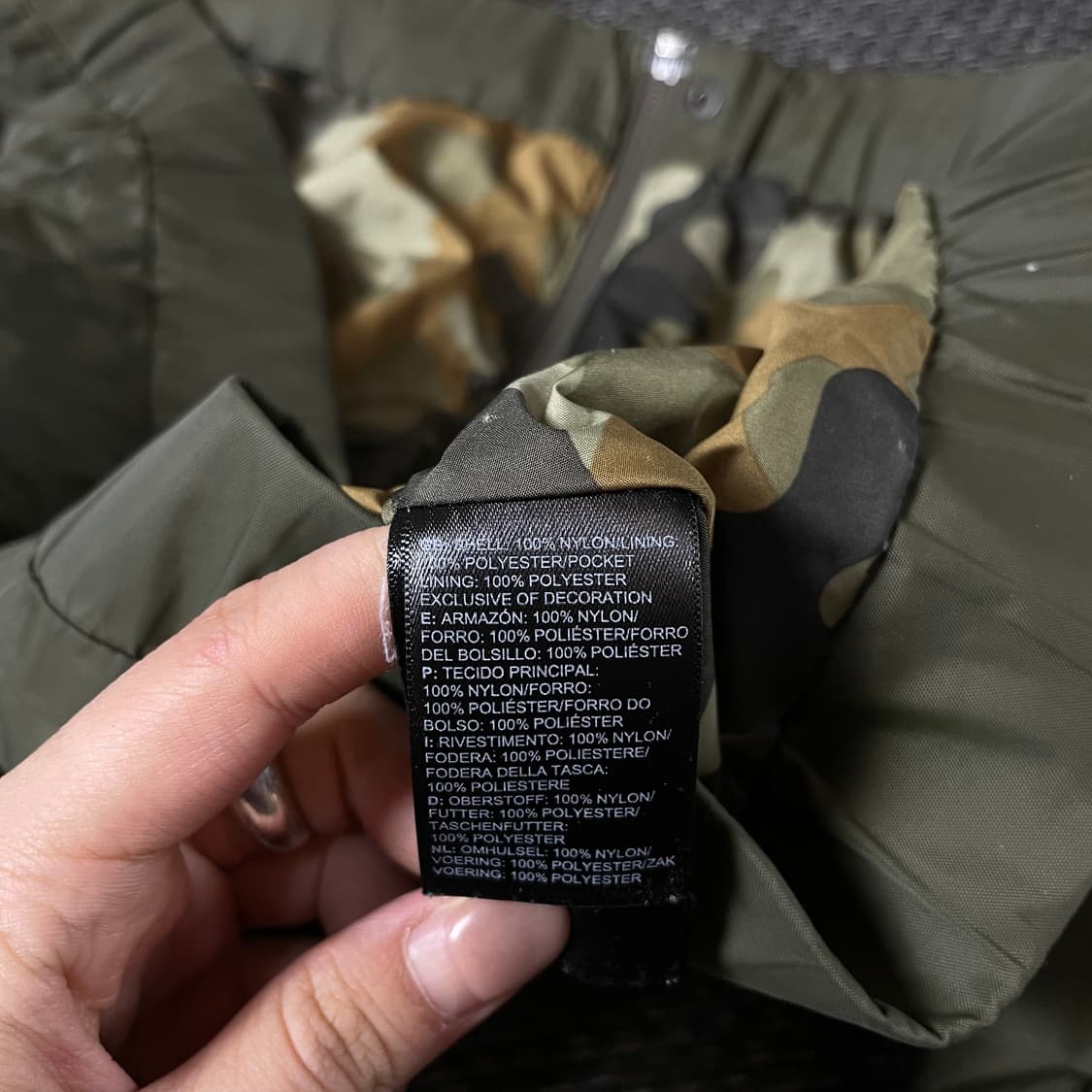노스페이스 카키 나일론 바람막이 자켓 S 상품이미지6