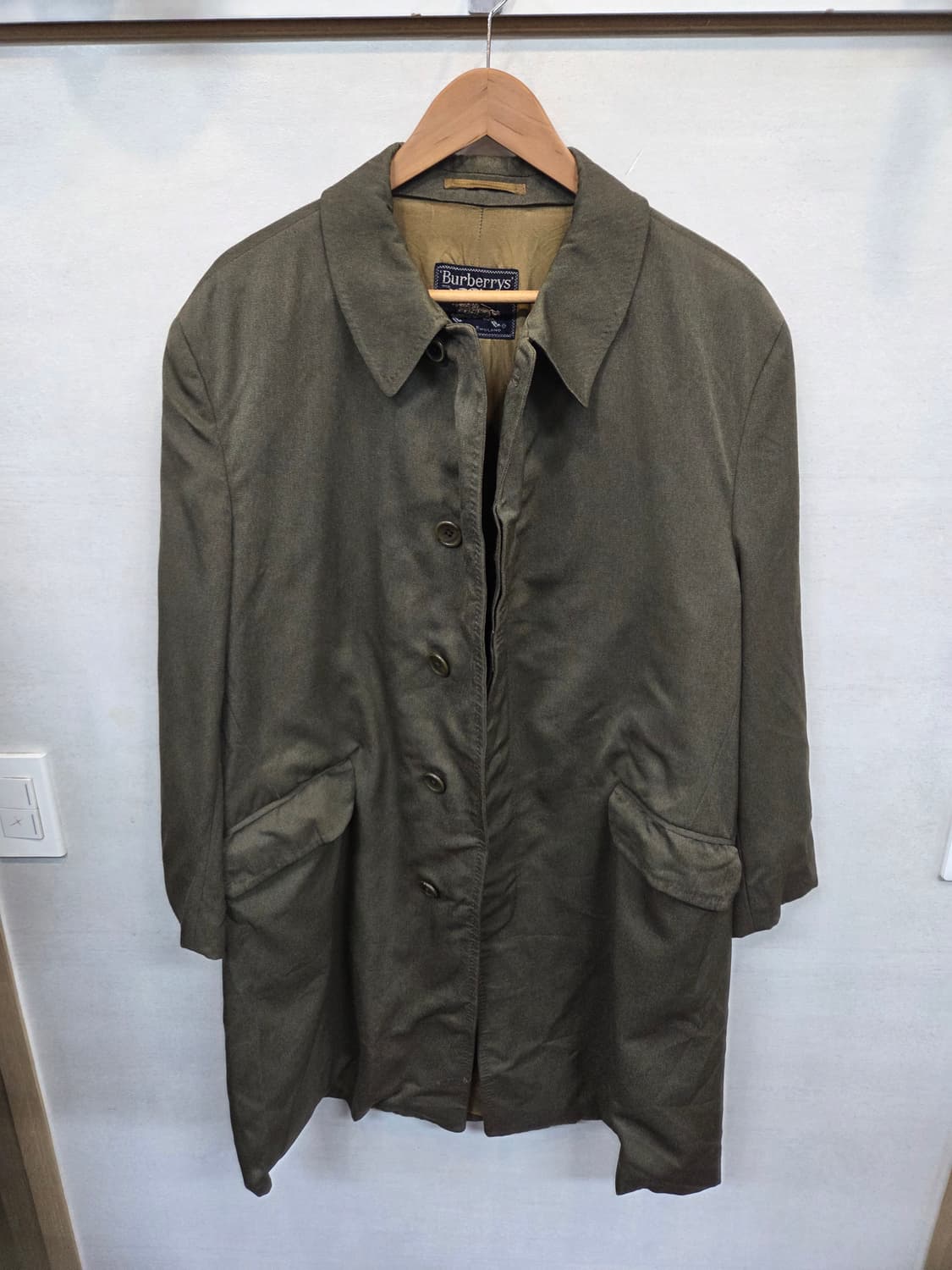 버버리 올드스쿨 싱글코트 남성 대락 95 오버핏  상품이미지1