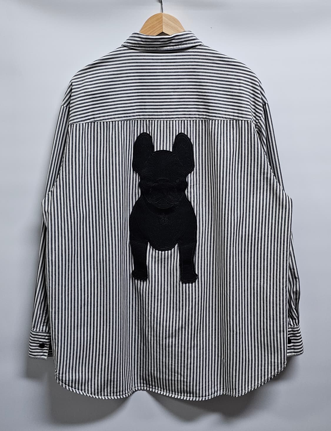 라이프워크 레터링 스트라이프 셔츠 L (105가능) 상품이미지2