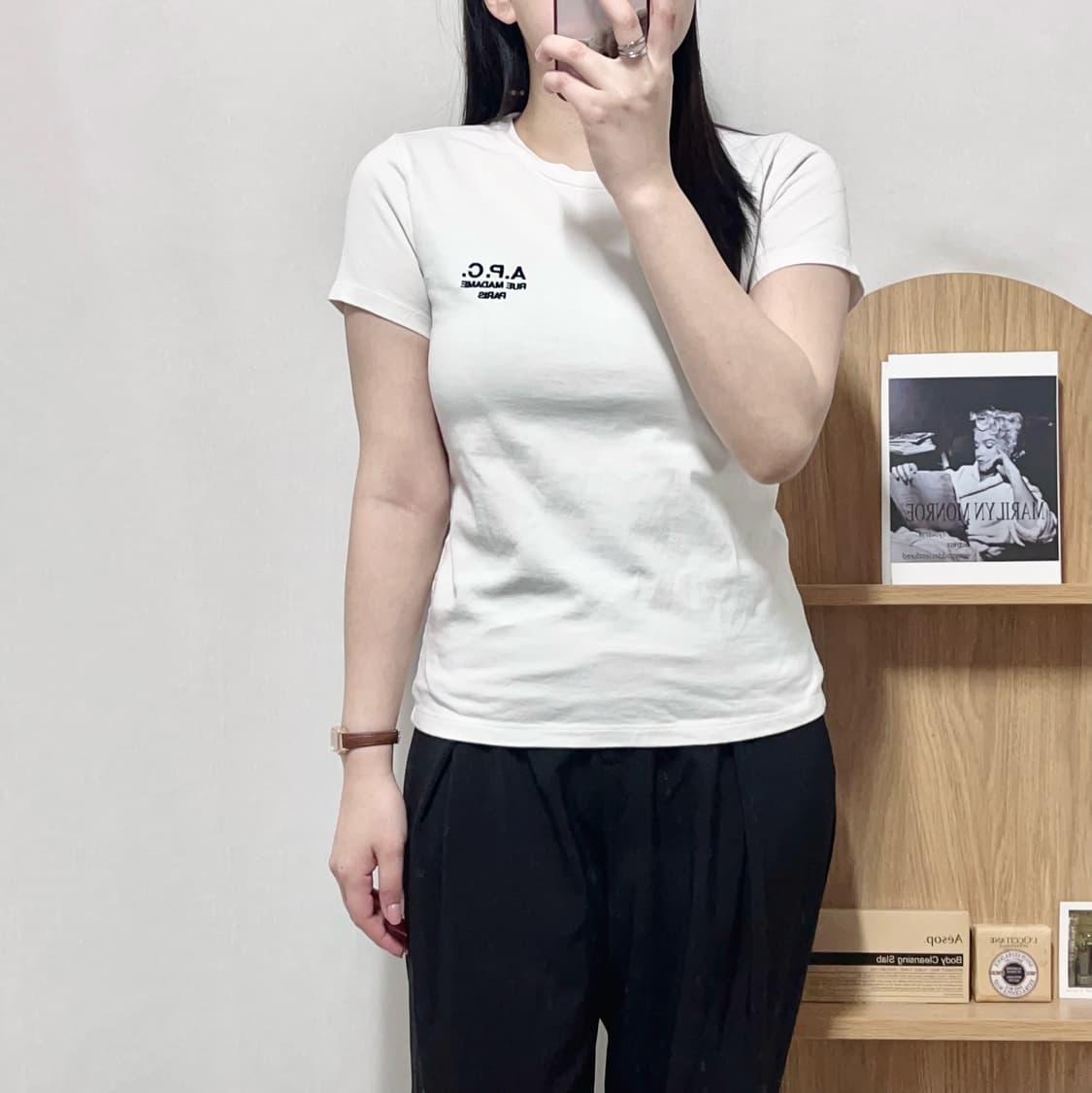 [정품] 아페쎄 화이트 RUE MADAME PARIS 반팔티 [ S ] 상품이미지2