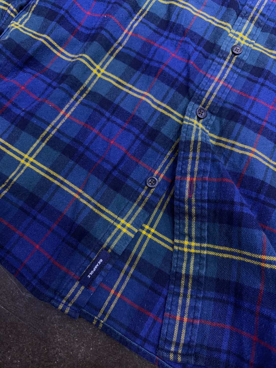 빈폴 타탄체크 슬림핏 캐쥬얼 셔츠 남방 105 상품이미지5